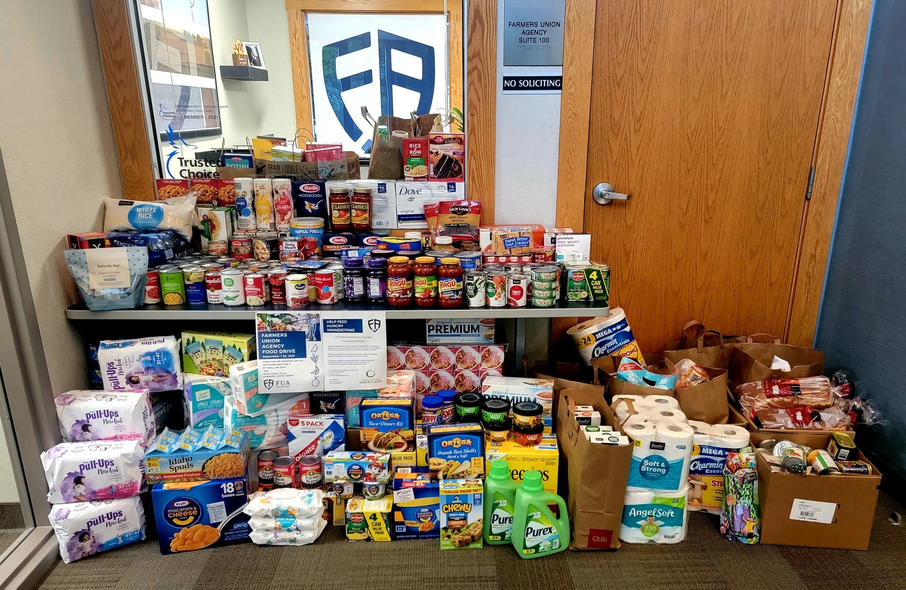 FUA September Food Drive - Farmers Union Insurance Agency